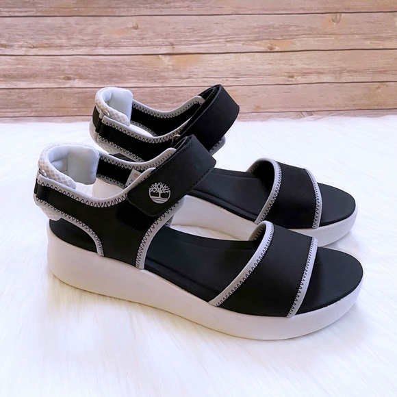 Timberland Women’s Black Los Angeles Wind Sporty Slingback Sandals - Picture 2 of 8